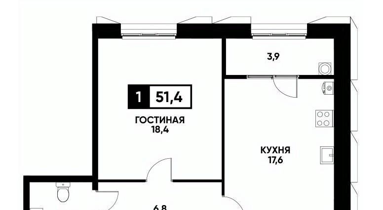 квартира г Ставрополь р-н Промышленный ул Николая Голодникова 9 фото 1