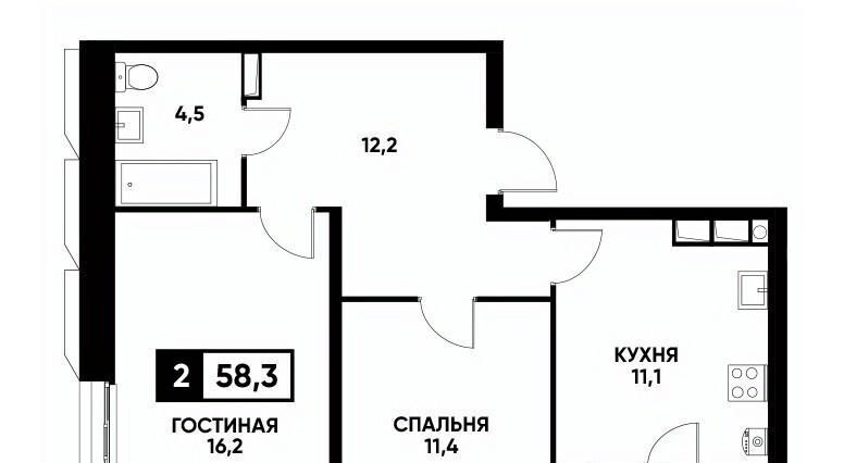 квартира г Ставрополь р-н Промышленный ул Николая Голодникова 9 фото 1