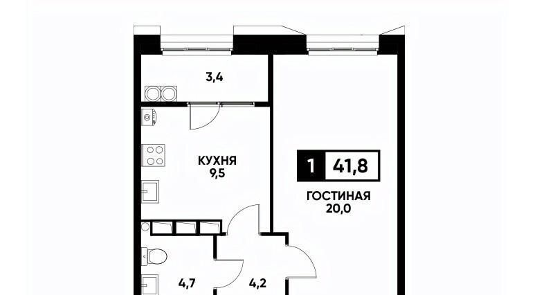 квартира г Ставрополь р-н Промышленный ул Николая Голодникова 9 фото 1