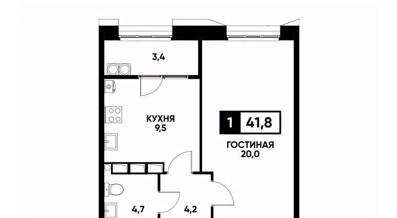 квартира г Ставрополь р-н Промышленный ул Николая Голодникова 9 фото 1