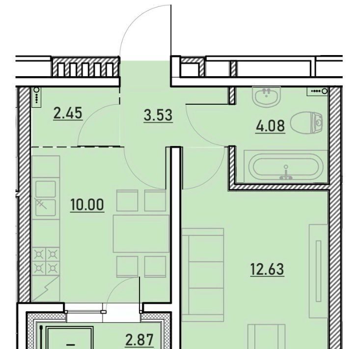 квартира г Иркутск р-н Ленинский Иркутск-2 Зенит жилой комплекс фото 2