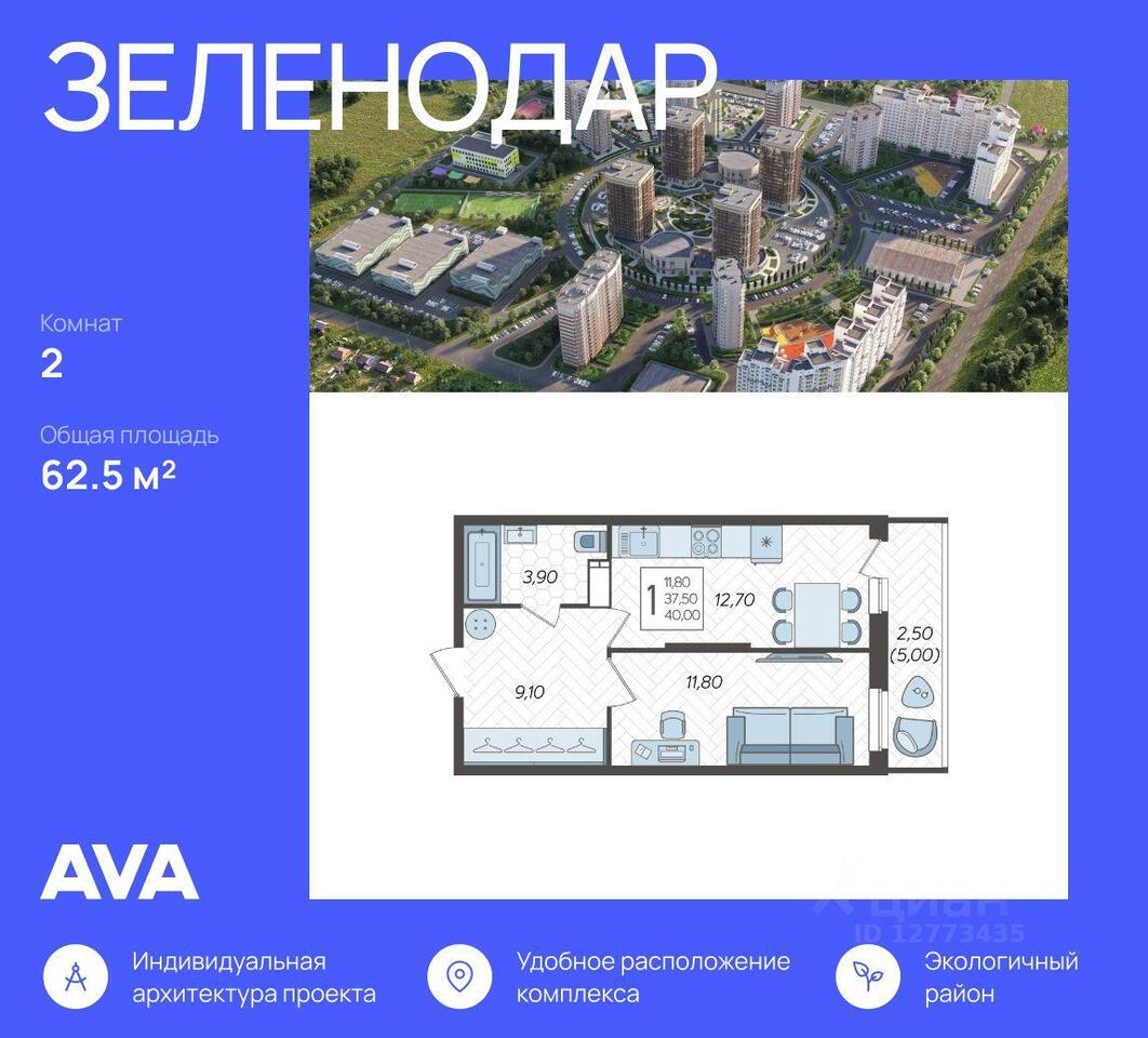 квартира г Краснодар ул Садовое кольцо фото 1