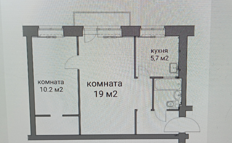 квартира г Брянск р-н Володарский ул Гоголя 46 школа, маг-н Кристалл, поликлиника, д. 18 фото 3
