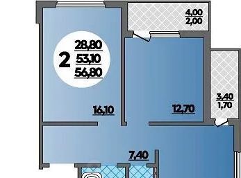 квартира г Краснодар р-н Прикубанский ул им. Героя Владислава Посадского 17 фото 1