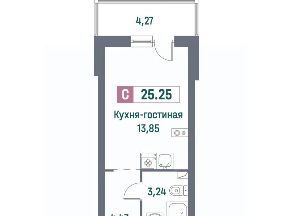 квартира р-н Всеволожский г Мурино ЖК «Фотограф» Девяткино фото 1