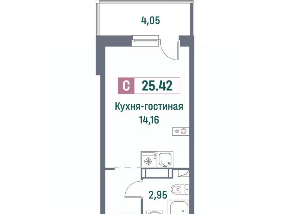 квартира р-н Всеволожский г Мурино ЖК «Фотограф» Девяткино фото 1