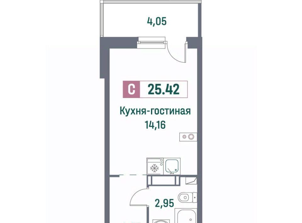 квартира р-н Всеволожский г Мурино пр-кт Авиаторов Балтики 23к/3 Девяткино фото 1