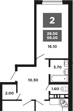 квартира г Краснодар р-н Прикубанский ул им. Мурата Ахеджака 12к/4 фото 2