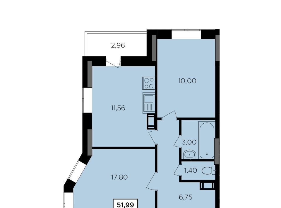 квартира г Обнинск ул Комсомольская 7к/2 фото 1