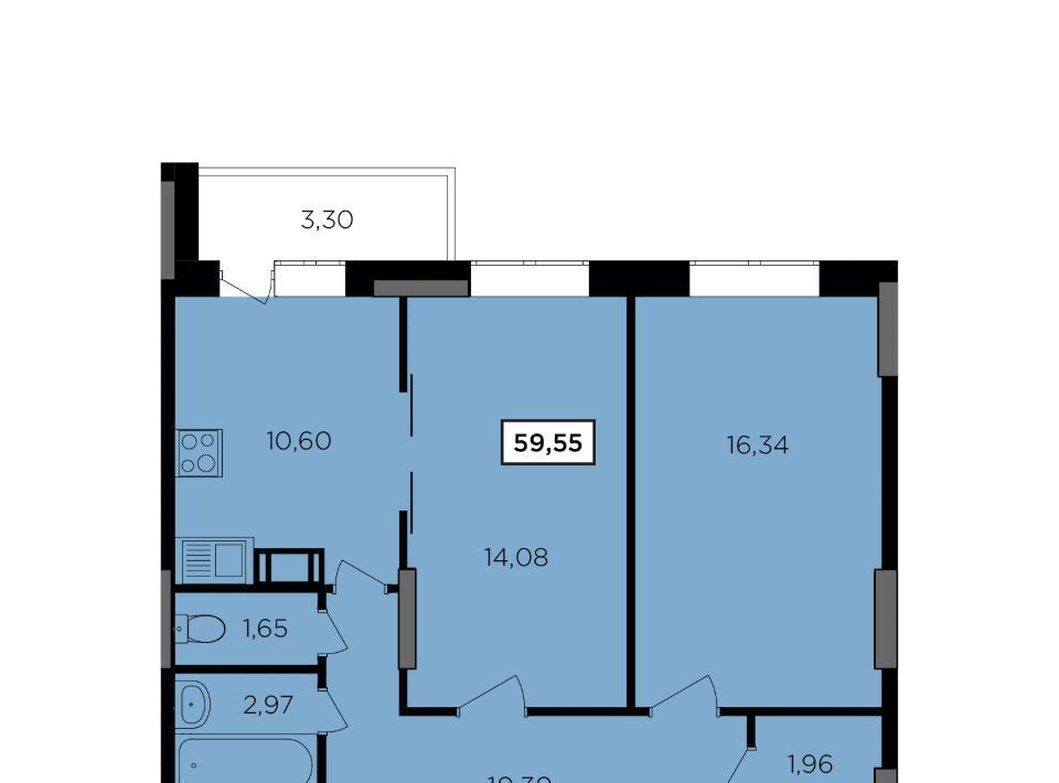 квартира г Обнинск ул Комсомольская 7к/2 фото 1