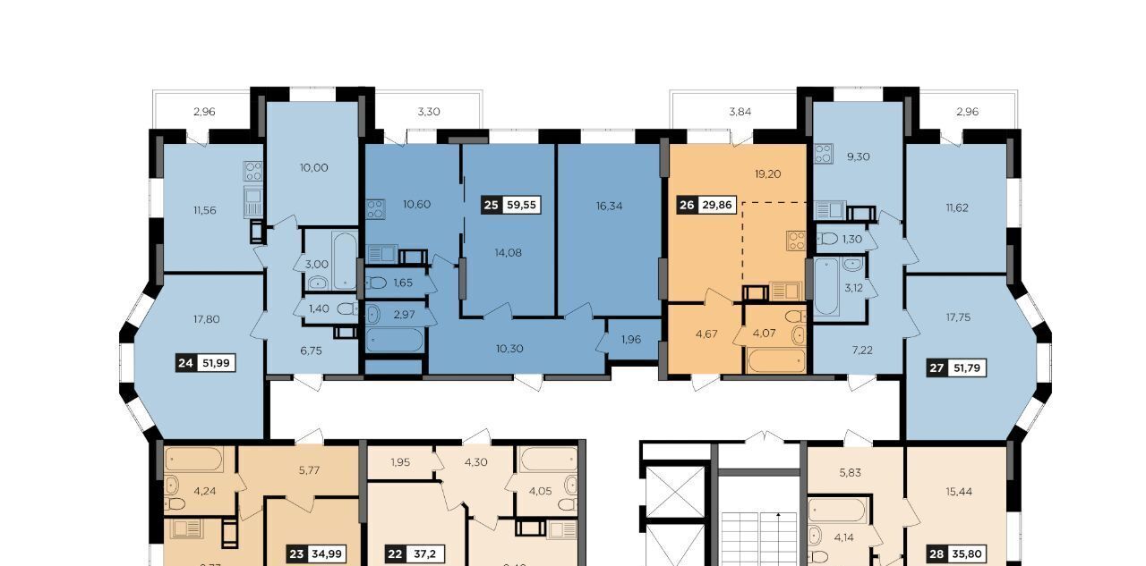 квартира г Обнинск ул Комсомольская 7к/2 фото 2