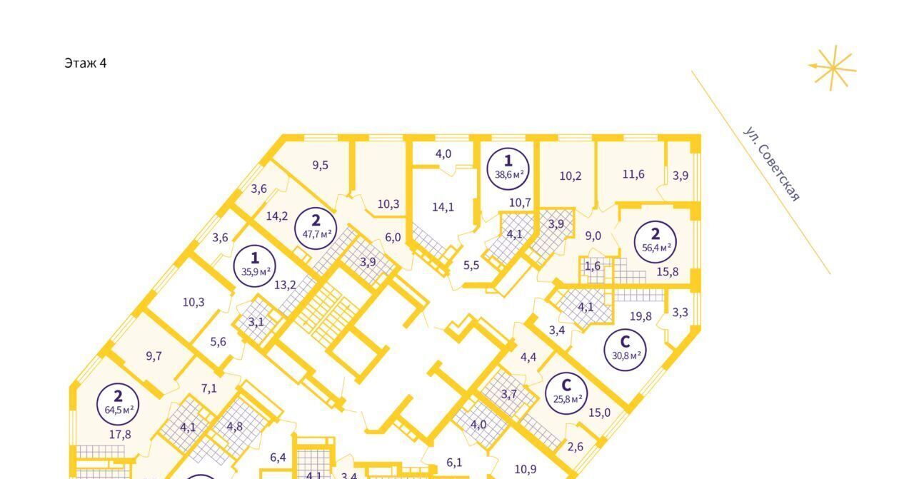 квартира г Екатеринбург Уральская ул Советская 19б фото 2