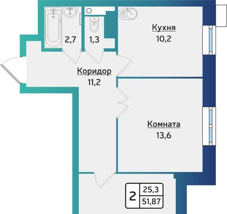 квартира г Ижевск р-н Индустриальный ул 40 лет Победы 117 фото 1