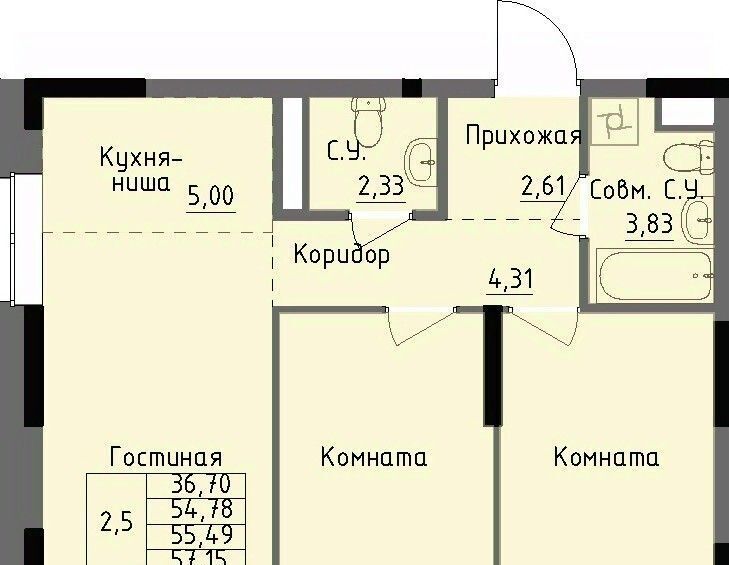 квартира г Ижевск р-н Ленинский Строитель жилрайон, 4-й мкр фото 1
