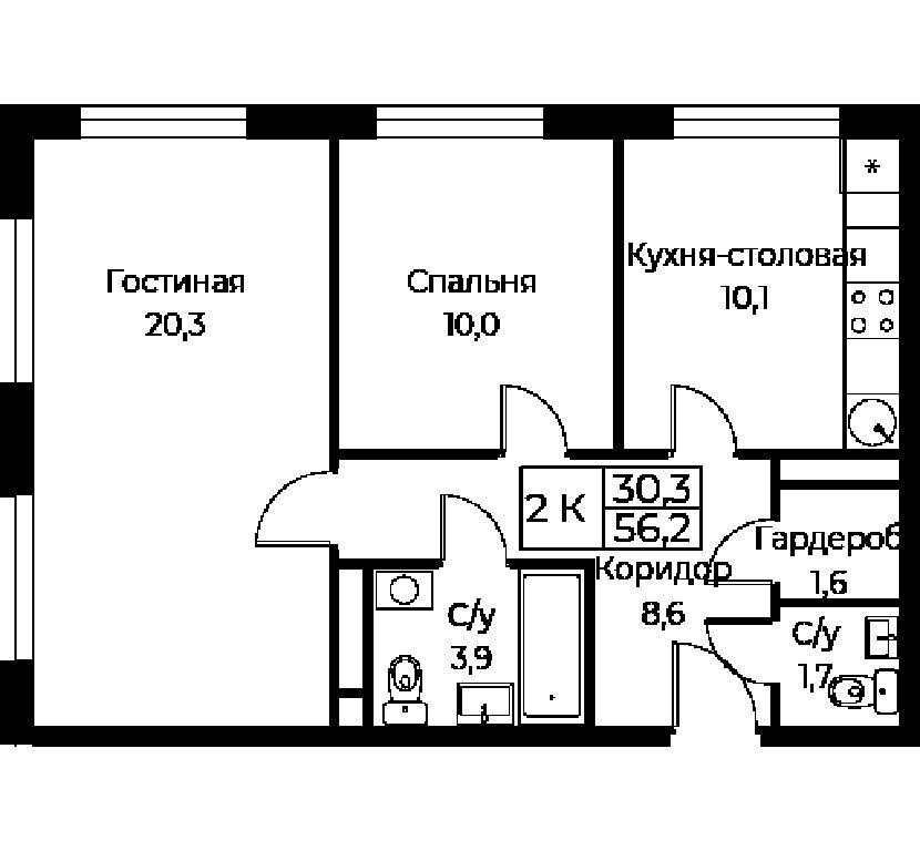 квартира г Москва Воронцовская, ЖК AIST RESIDENCE Аист Резиденс фото 1