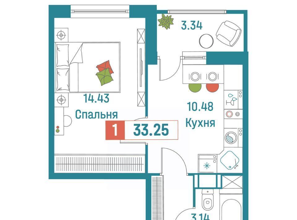 квартира р-н Всеволожский г Мурино ул Екатерининская 18/3 Девяткино фото 1