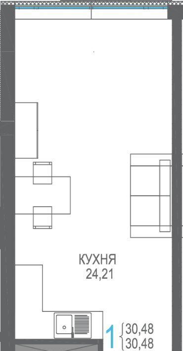 квартира г Алушта п Семидворье ЖК «Лучистое» фото 1