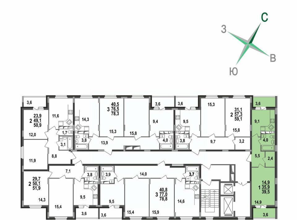 квартира г Владимир р-н Октябрьский б-р Сталинградский 7 фото 4
