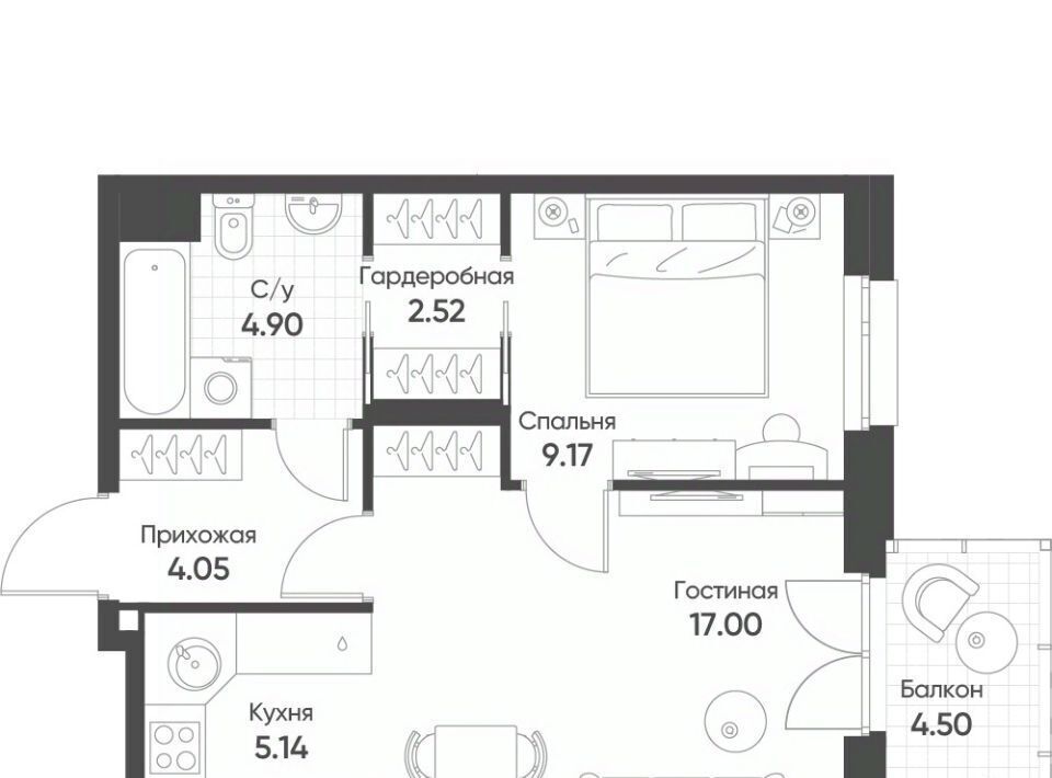 квартира г Казань Козья слобода ул Гаврилова 5бк/1 фото 1