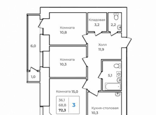 квартира г Благовещенск пер Зейский жилой комплекс фото 1