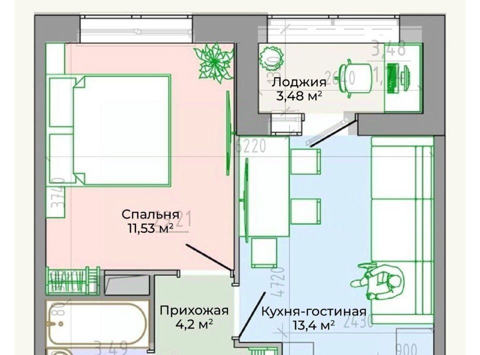 квартира г Хабаровск р-н Кировский ул Тихоокеанская фото 1