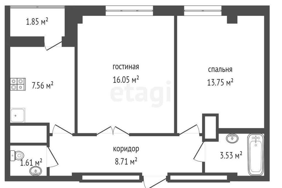 квартира г Первоуральск ул Береговая 34а городской округ Первоуральск фото 5