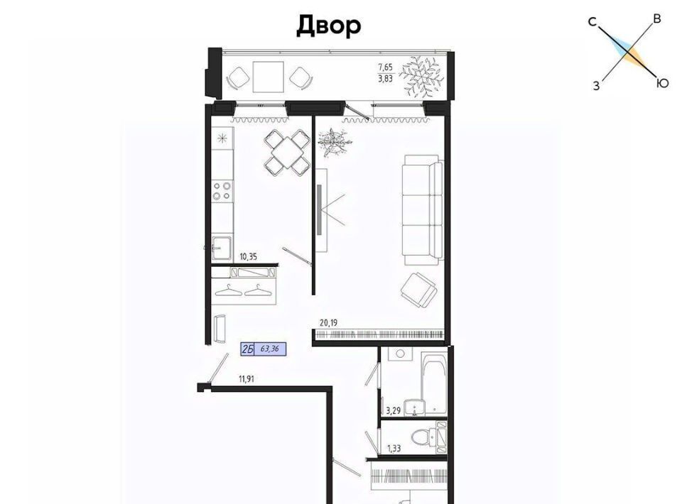 квартира г Томск р-н Октябрьский тракт Иркутский 185б фото 1