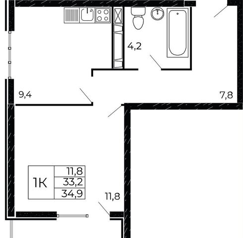 р-н Советский XI мкр, кв-л 11-6, стр. 11-6-4 фото