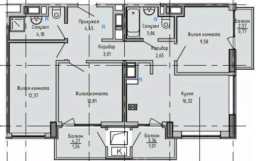 квартира г Евпатория ул им.9-го Мая 39 фото 1