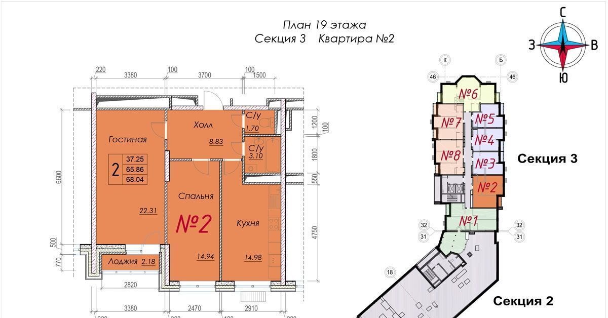 квартира г Обнинск ул Долгининская 8 ЖК «Солнечная долина» фото 1