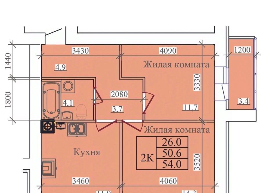 квартира г Иваново р-н Ленинский ул Павла Большевикова 50к/6 фото 1