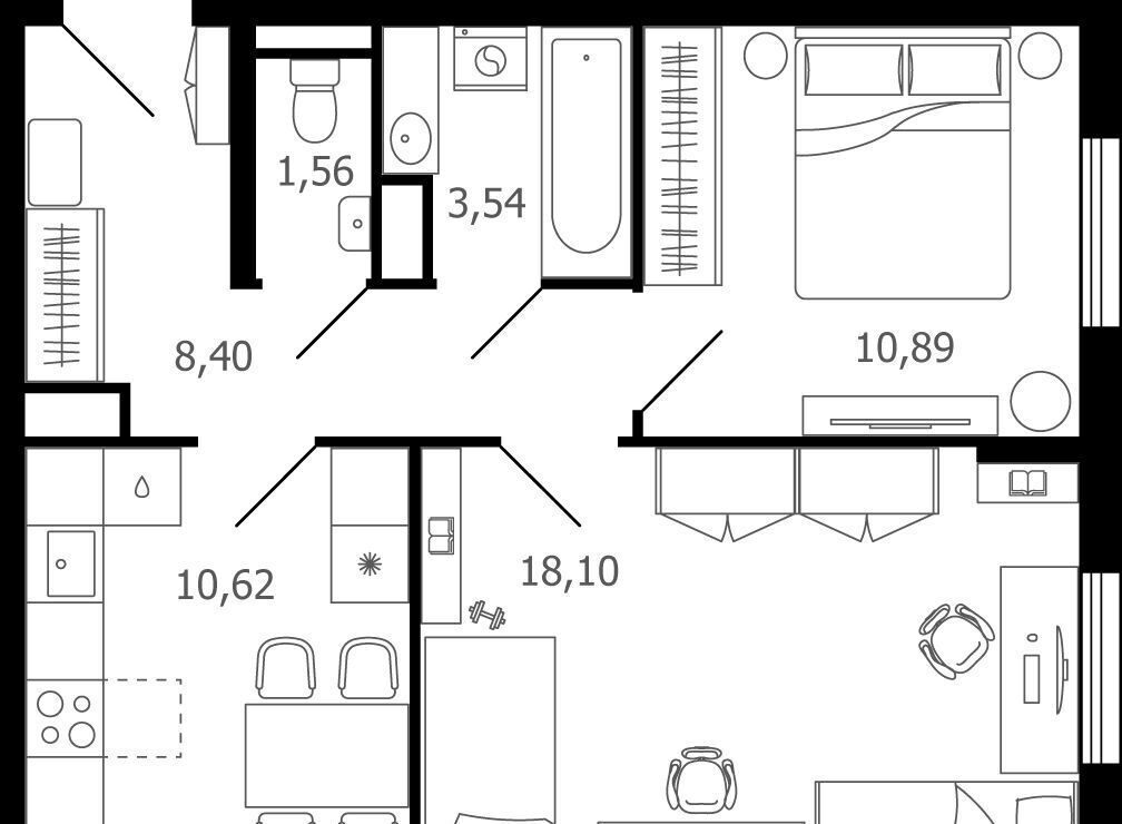 квартира г Раменское ул Семейная 7 Некрасовка фото 1