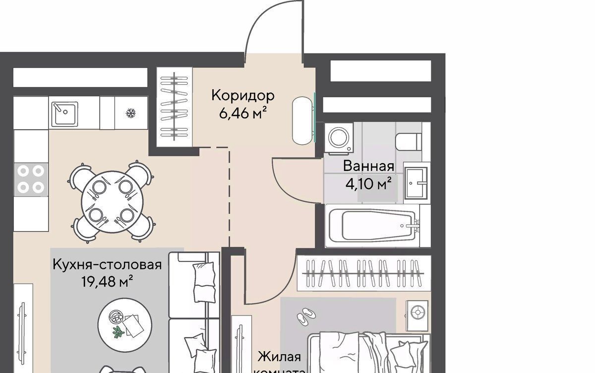 квартира г Екатеринбург Эльмаш ЖК Изумрудный Бор Проспект Космонавтов, жилрайон фото 2