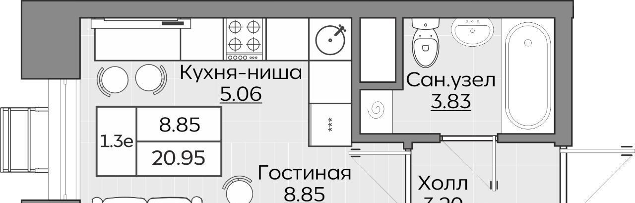 квартира г Казань Дубравная ул Рауиса Гареева фото 1