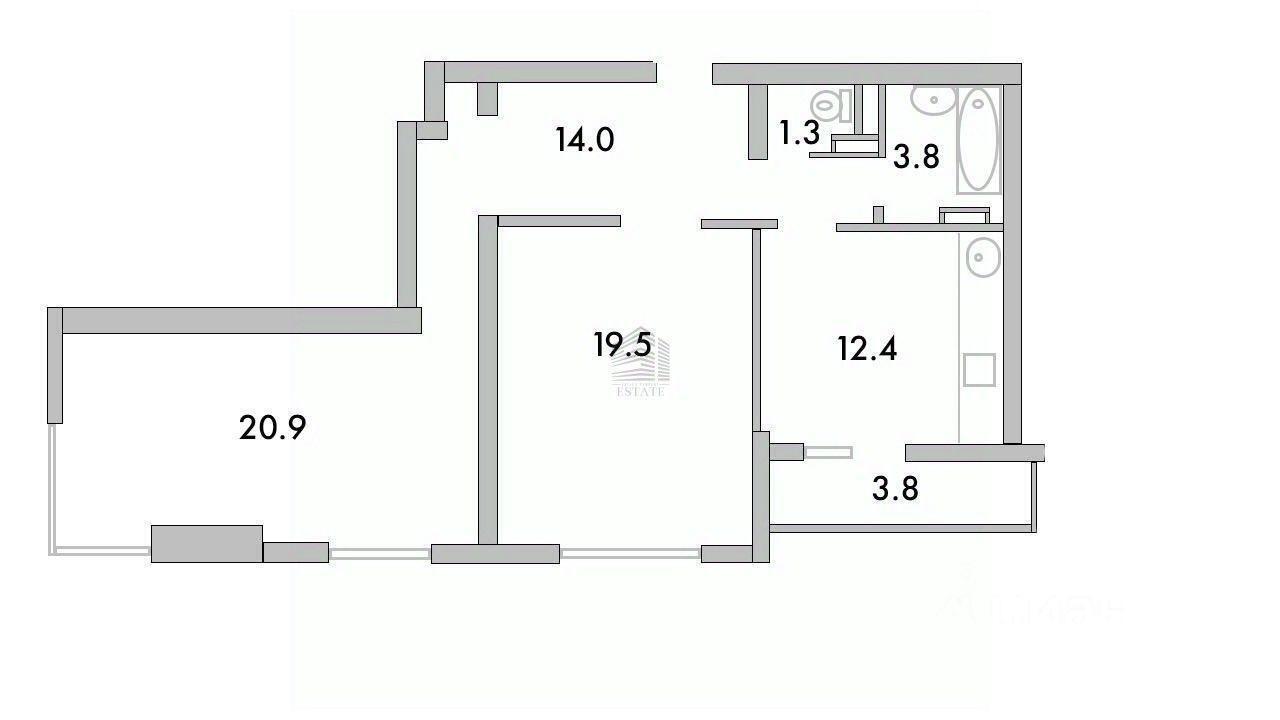 квартира г Краснодар р-н Западный ул Береговая 2/2 ЖК «Береговая 2» фото 4