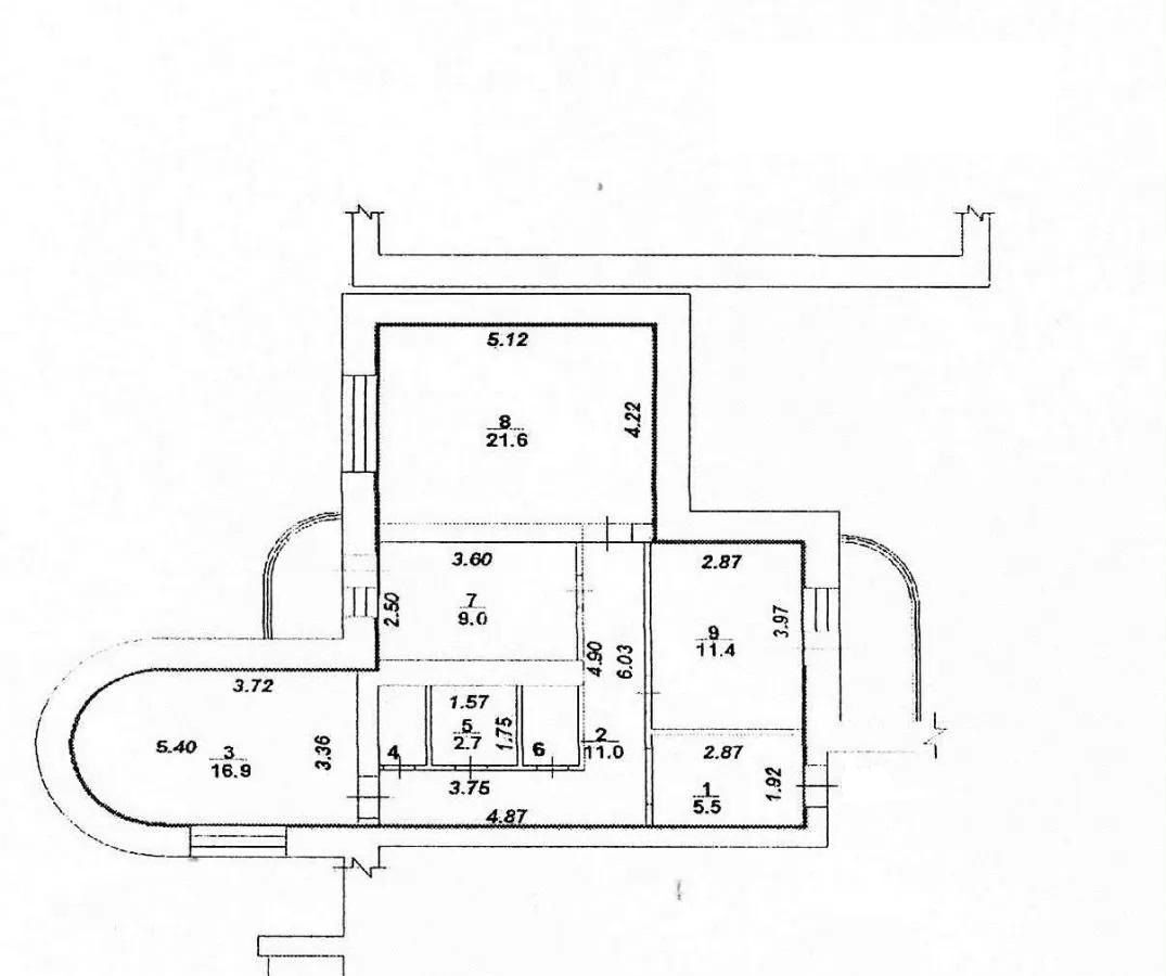 квартира г Воронеж р-н Ленинский ул Революции 1905 года 80г фото 19