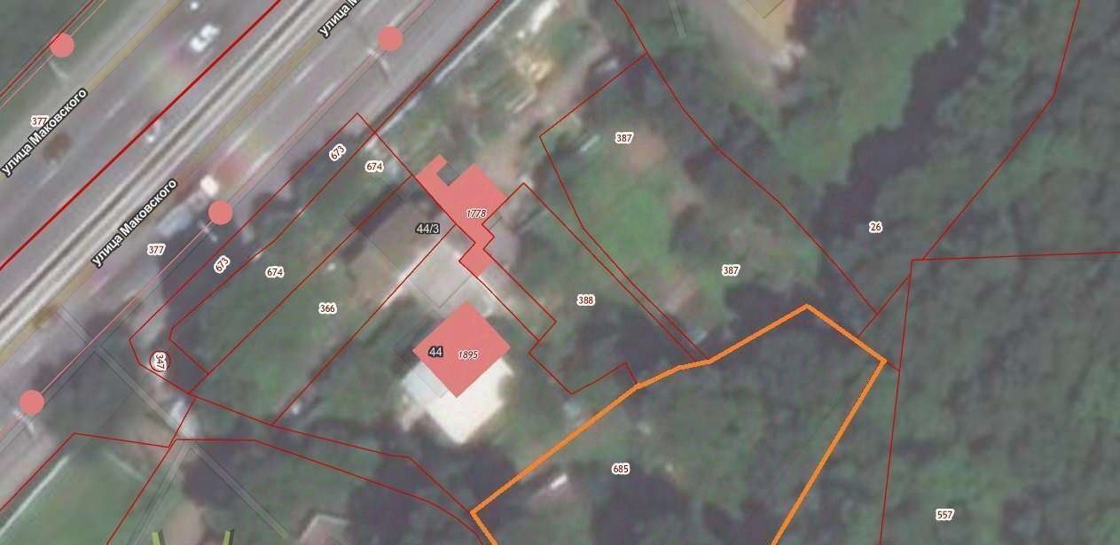 земля г Владивосток р-н Советский ул Маковского 44 фото 1