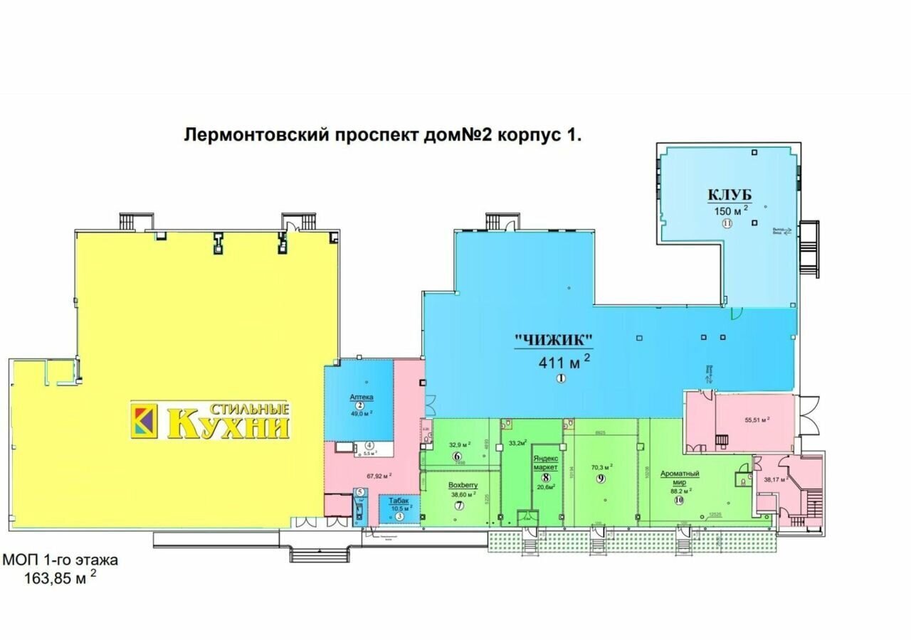 торговое помещение г Москва метро Лермонтовский проспект пр-кт Лермонтовский 2к/1 фото 6