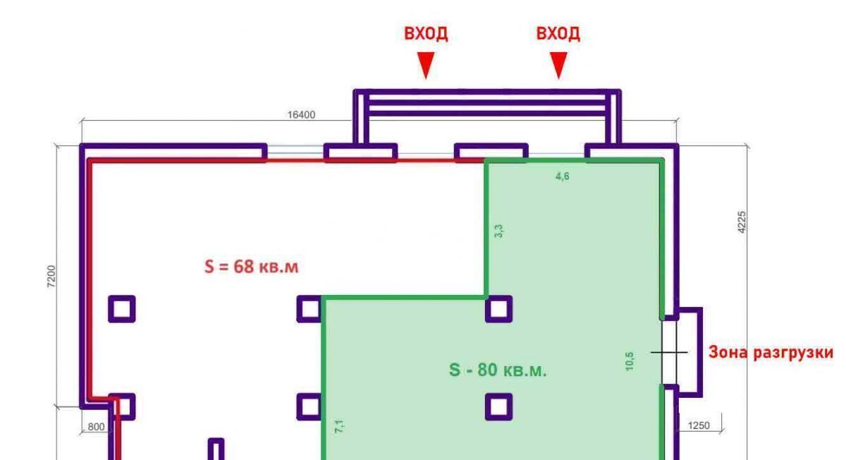 торговое помещение г Краснодар р-н Центральный ул им. Щорса 7/3 фото 6