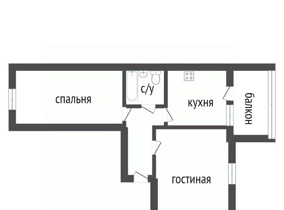 квартира г Курган б-р Солнечный 26к/1 фото 32