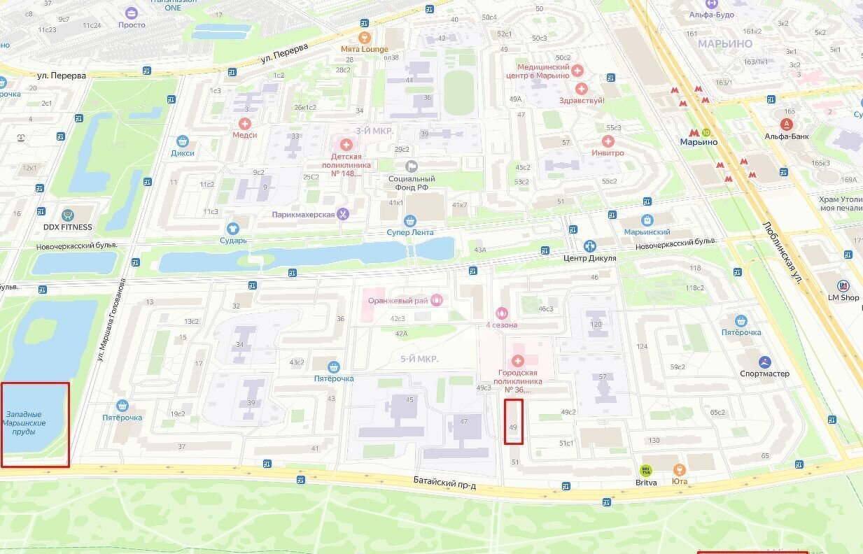квартира г Москва метро Марьино проезд Батайский 49 муниципальный округ Марьино фото 14