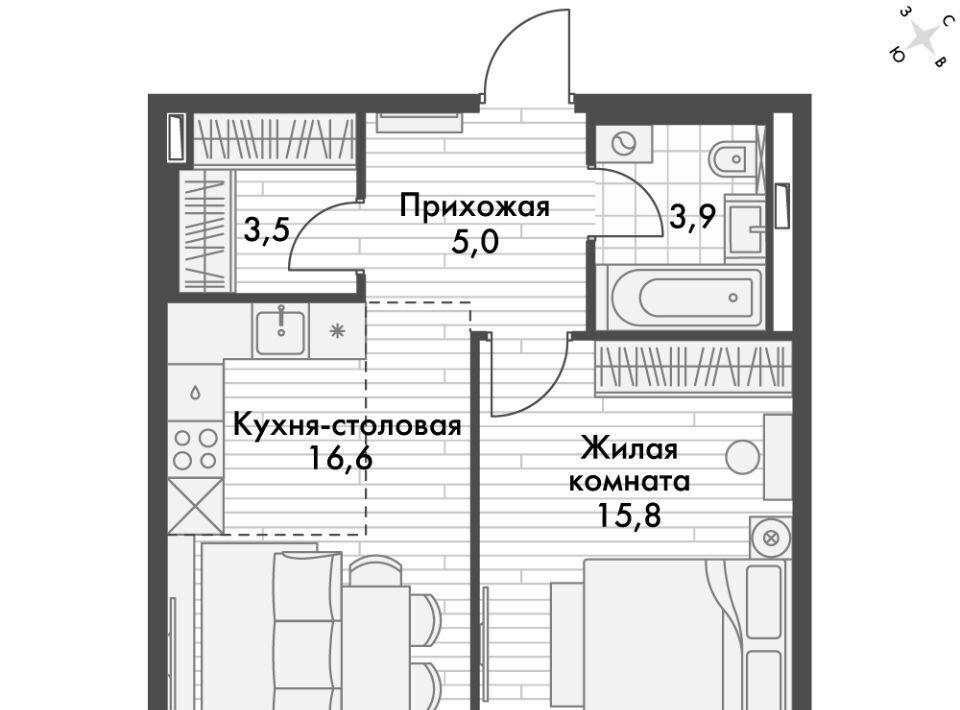 квартира г Владивосток р-н Ленинский ул Крылова 10 ЖК «Философия» фото 1