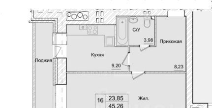 квартира г Калуга р-н Ленинский проезд 3-й Академический 8 фото 4