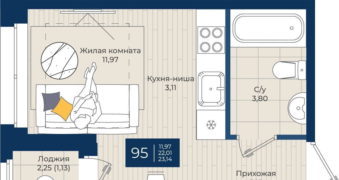 квартира р-н Ломоносовский п Аннино Новоселье городской поселок, Проспект Ветеранов фото 1