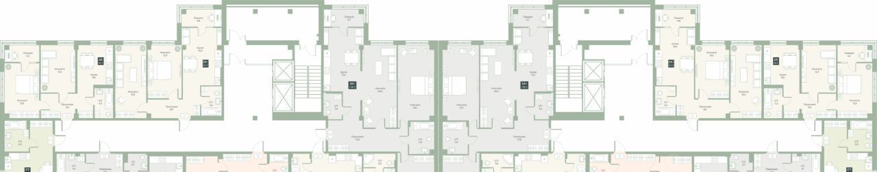квартира г Курган мкр 6а п Заозерный ул Витебского 5к/3 жилрайон фото 2