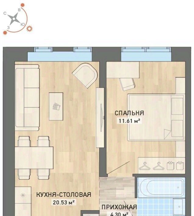 квартира г Екатеринбург р-н Орджоникидзевский ул Краснофлотцев 71 Проспект Космонавтов фото 1
