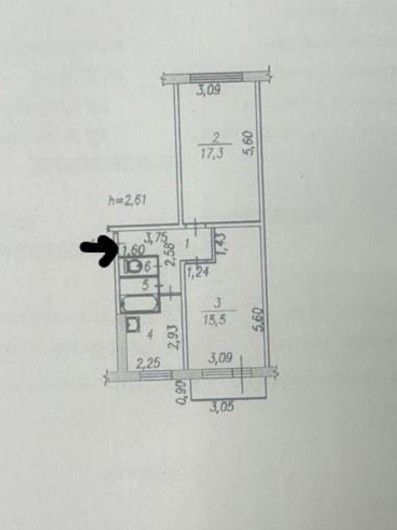 квартира г Новокузнецк р-н Центральный пр-кт Дружбы 59 Кемеровская область — Кузбасс, Новокузнецкий городской округ фото 1