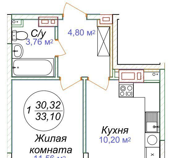 квартира р-н Минераловодский г Минеральные Воды фото 1