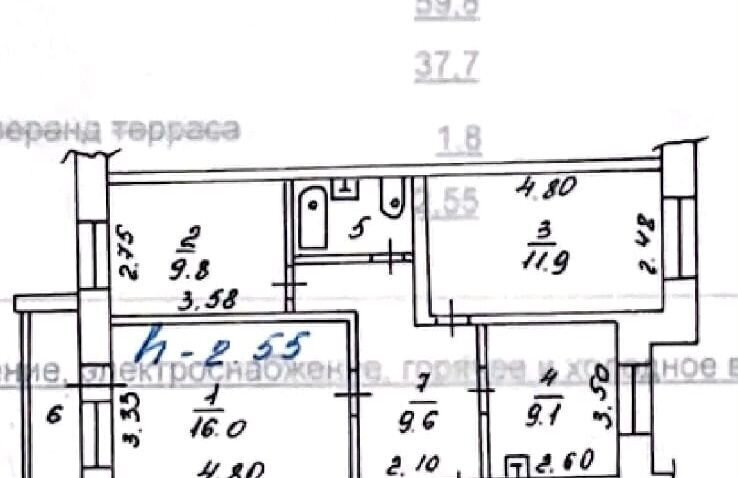 квартира г Красноярск р-н Центральный ул Водянникова 2б фото 23