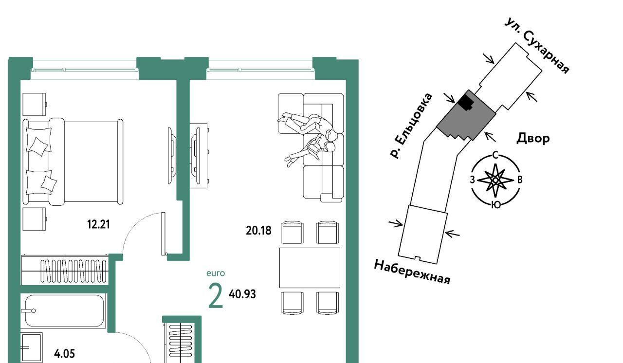 квартира г Новосибирск метро Площадь Гарина-Михайловского р-н Заельцовский Аэропорт фото 1